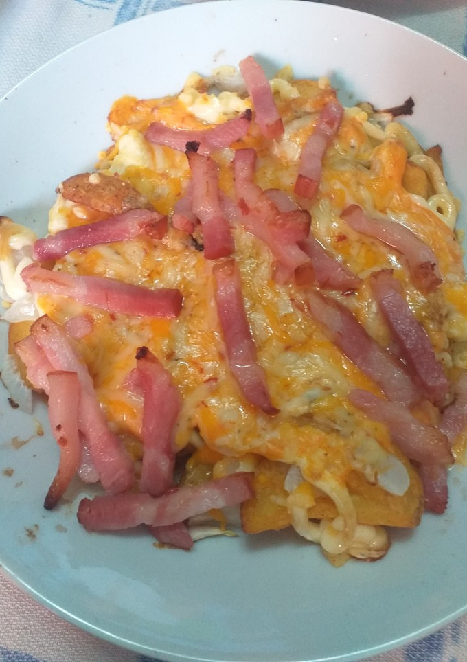 Una foto de Patatas foster a mi estilo