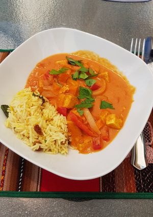 Una foto de Curry de tofu