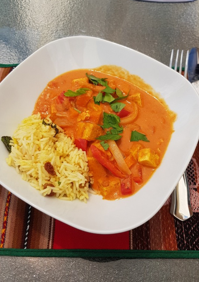 Una foto de Curry de tofu