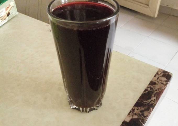 Mint leaf and hibiscus drink Recipe