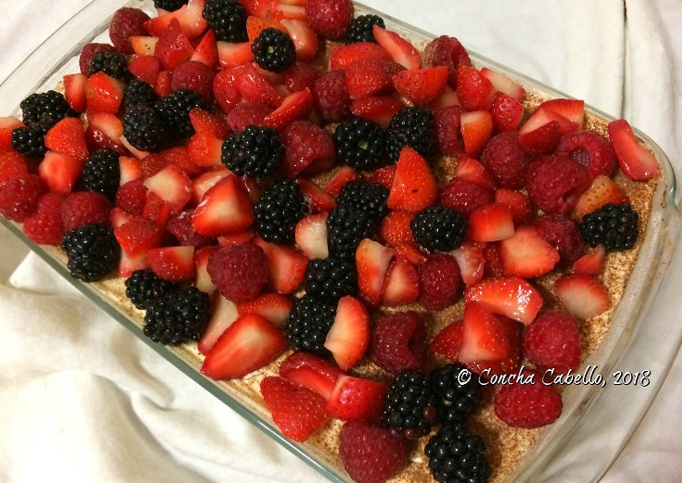 Tiramisú de Cítricos con Frutos Rojos