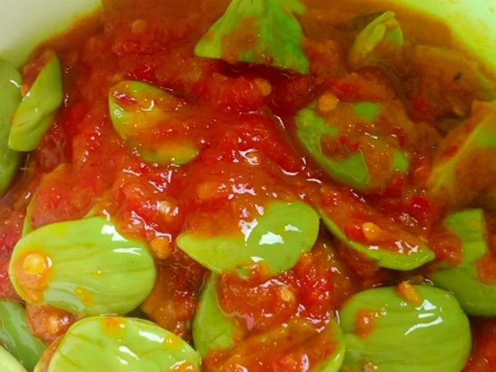 Easy Steps Prepare Recipes Sambal Pete the Can Spoil the Tongue So Delicious.