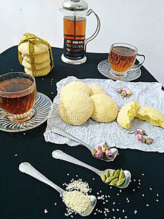 عکسی از دستور کلوچه کنجدی