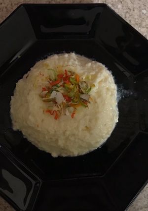 A picture of Orange yogurt pudding.