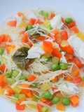 Minestrone de cabillaud (IG bas)