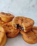 Mini "Pães de Ló" com creme de Avelãs