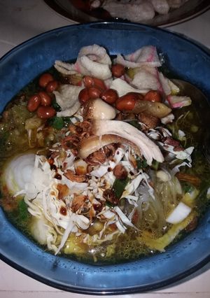 Foto resep Soto bening bumbu kacang