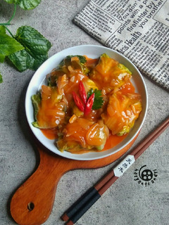 Foto resep Sawi Gulung Ayam