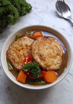 Foto resep Semur Wortel Telur Ceplok