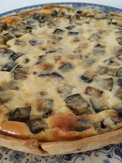 Una foto de Quiche de berenjenas