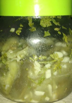 Una foto de Berenjenas al escabeche