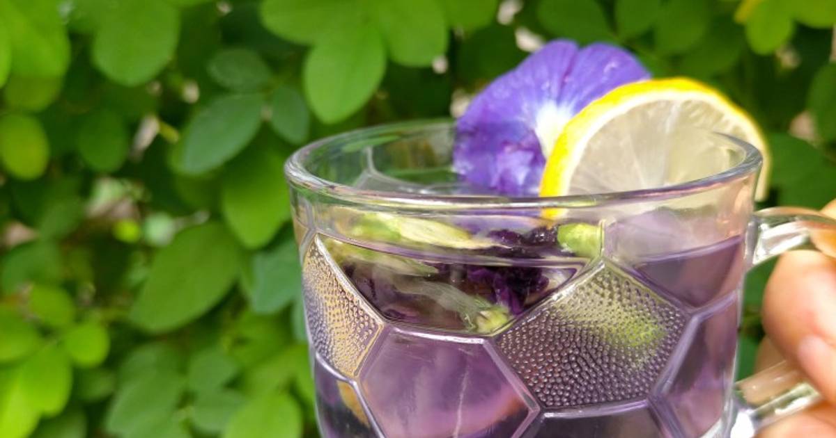 Resep Morning Purple Tea Teh Bunga Telang Lemon Oleh Iti Resti Nsh Cookpad