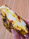Tortilla de papas prebióticas, cebolla y morrón rojo 🥚 🥚 🥚 🥚 🥔 🧅🌶️