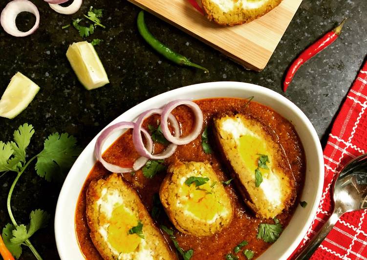 Recipe of Homemade Veg. Nargisi Kofta in Tomato Gravy
