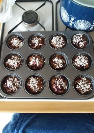 Turbócsokis, meggyes muffin 😊 (Gluténmentes) recept fotója