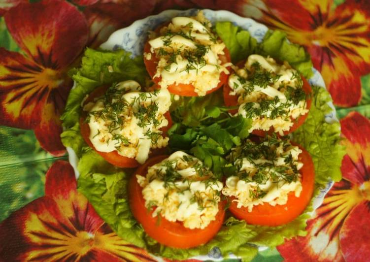 Помидоры, фаршированные курицей