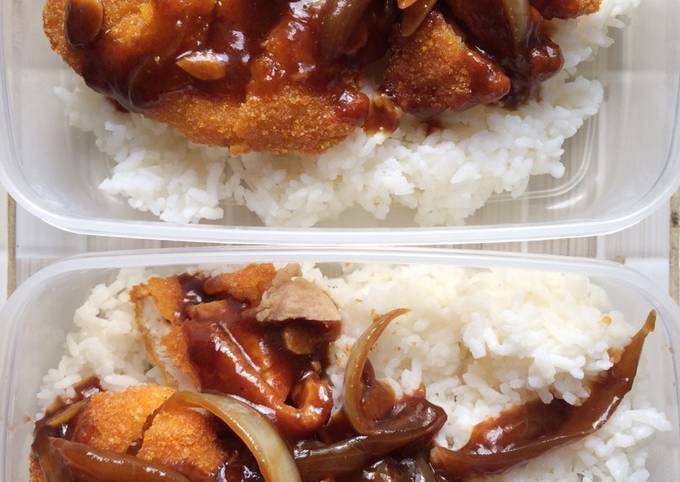 Chicken Katsu Saus Teriyaki #rabubaru