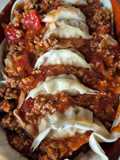 Lasaña de gyozas
