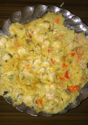 Foto resep Telor dadar udang