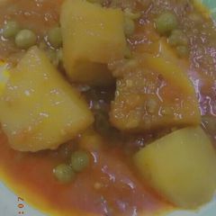 A picture of Aaloo matar Ka Salan.