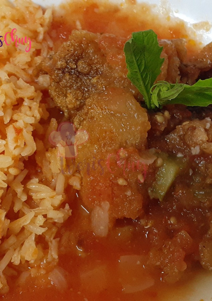 Una foto de Chicharrón en salsa ranchera