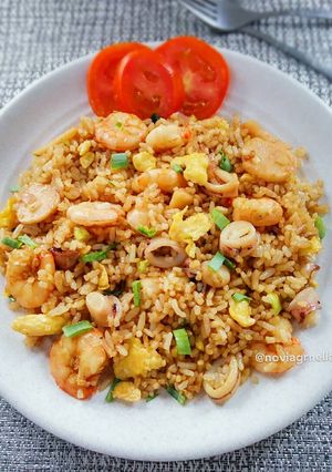 Foto resep Nasi goreng seafood ala resto