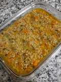 Sopa juliana con quinoa