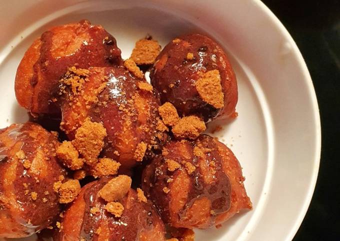 Cara Membuat Resep Lukumades Donut with Choco Biscoff…..Yum! 🤩❤