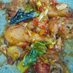 รูปของ Ayam ungkep cabe iris