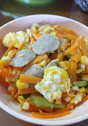 Foto resep Menu Diet: Orak Arik Sayuran