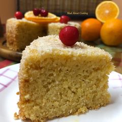 Eggless Coconut Orange Cake A picture of Eggless Coconut Orange Cake.