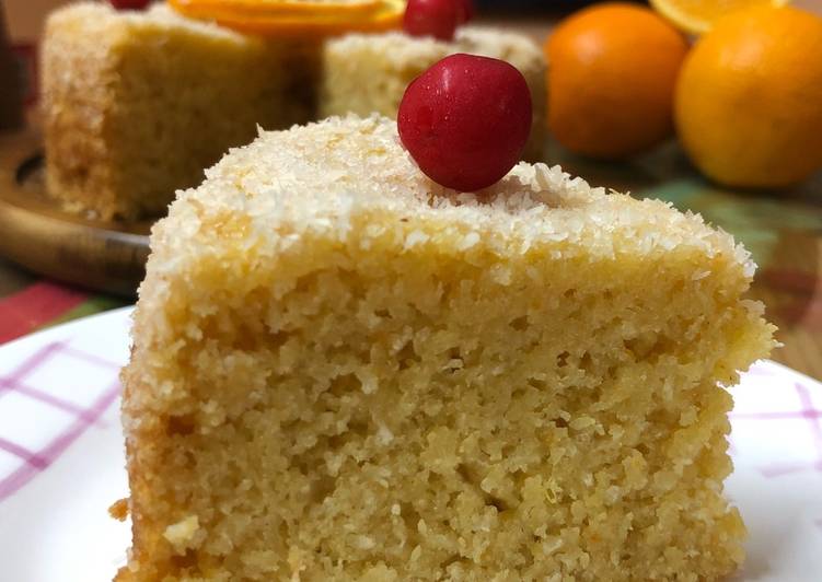 Recipe of Favorite Eggless Coconut Orange Cake