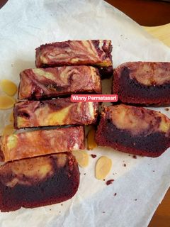 Foto resep Red Velvet Brownies Cream Cheese