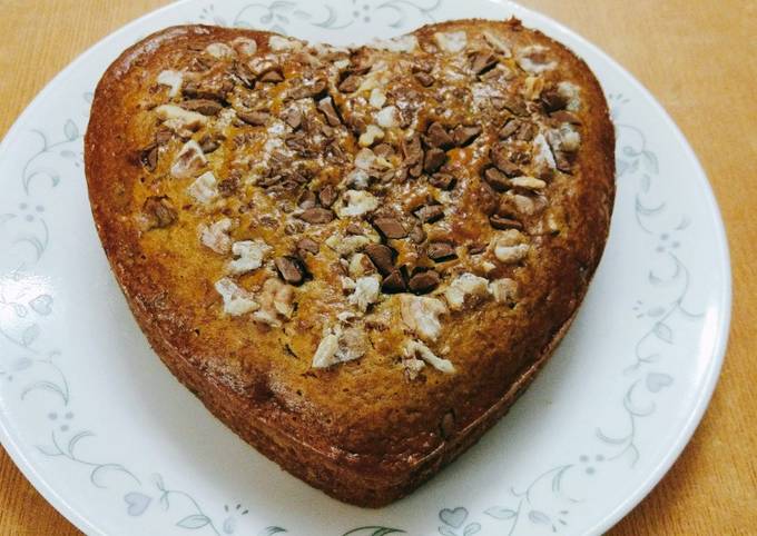 Recipe of Super Quick Banana walnut cake 🎂