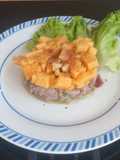 Tartare coda di tonno e melone