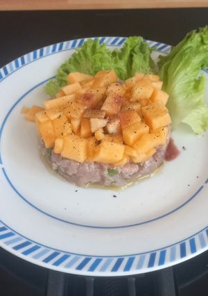 Foto di Tartare coda di tonno e melone