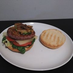 A picture of Full compact burger.