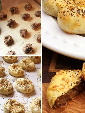 Easy Way Make Recipe Fullblood Wagyu Shredded Beef and Caramelized Onion Knish that is Can Pamper Your Tongue, Really Delicious}