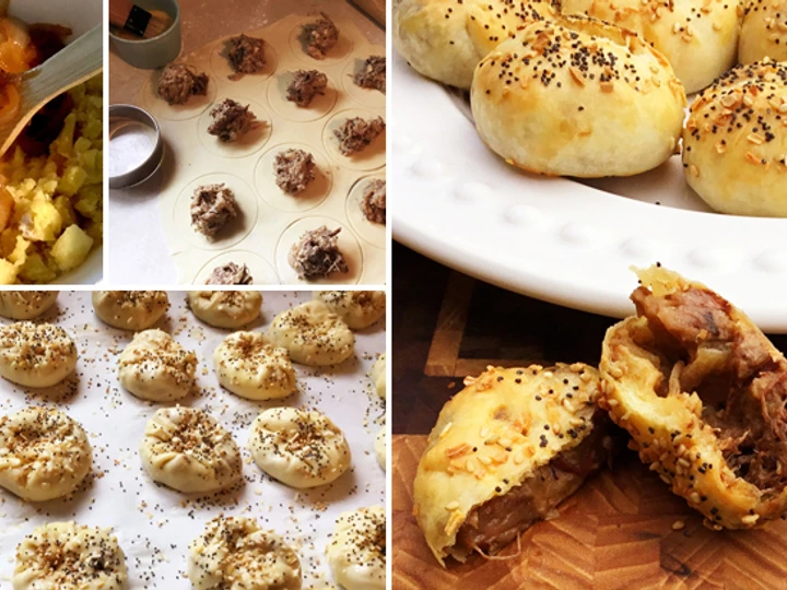 Easy Way Make Recipe Fullblood Wagyu Shredded Beef and Caramelized Onion Knish that is Can Pamper Your Tongue, Really Delicious}