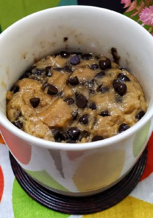 A picture of Eggless Peanut Butter Mug Cake.