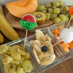 A picture of TRI color fruit salad.