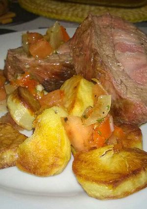 Una foto de Colita rellena con panceta