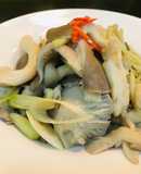 Nấm bào ngư hấp sả