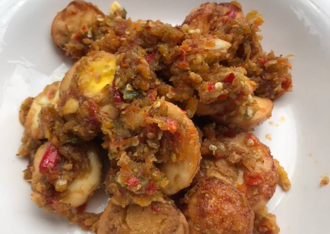 Tumis Sambal Telur Ala Anak Kost