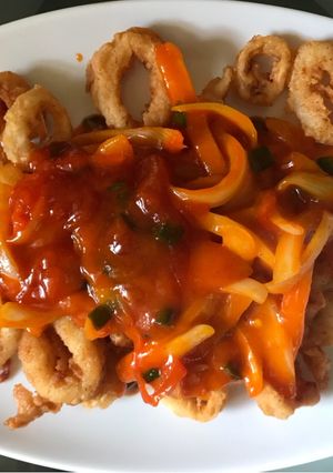 Foto resep Cumi Goreng Tepung Saus Asam Pedas
