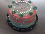 Una foto de bizcocho relleno de frosting