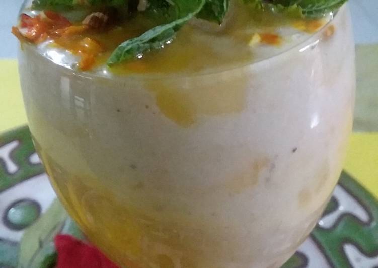 Steps to Prepare Mango Banana Shake in 23 Minutes for Mom