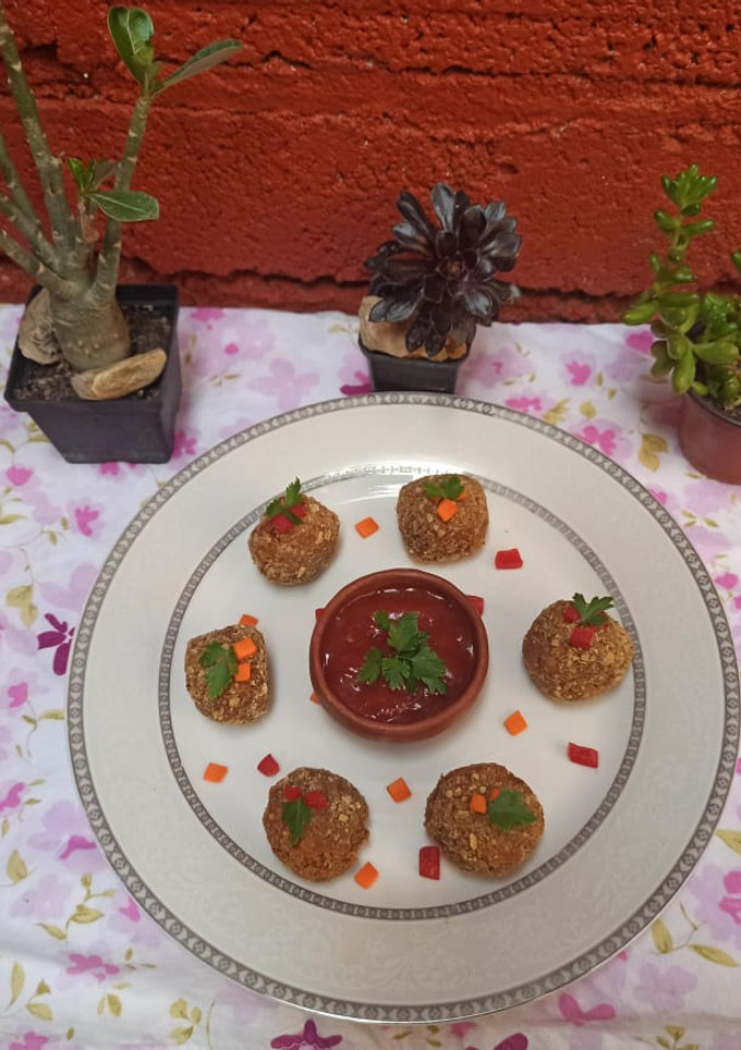 Una foto de Croquetas de zanahoria🥕🧆 ❤