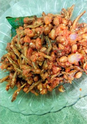 Foto resep Balado teri Medan kacang tanah 🍴