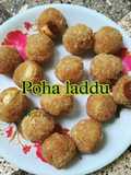 Poha jaggery laddu| Aval coconut laddu (10 mins) recipe